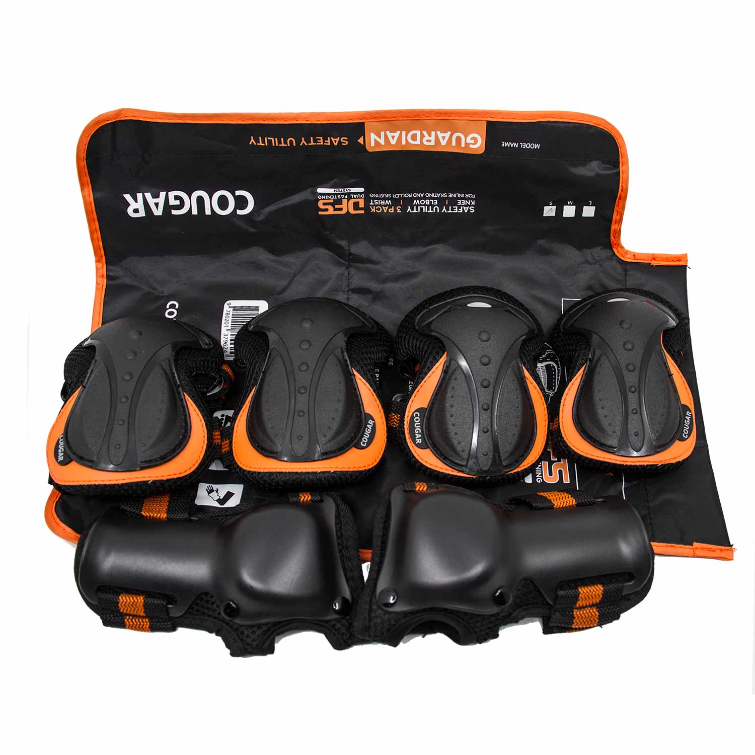 Set de Protecciones Cougar Naranja